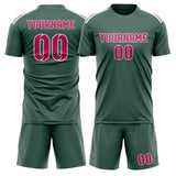 Custom Blue Green Pink Soccer Jersey