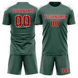 Custom Blue Green Red Soccer Jersey