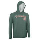 Custom Blue Green Coral Red UV-Hoodie