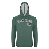 Custom Blue Green Black UV-Hoodie
