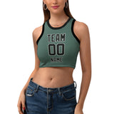 Custom Blue Green Black Sleeveless Tank Top