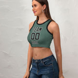 Custom Blue Green Black Sleeveless Tank Top
