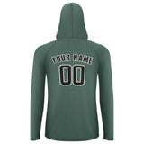 Custom Blue Green Black UV-Hoodie