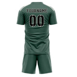 Custom Blue Green Black Soccer Jersey