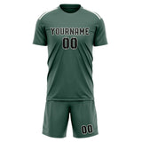 Custom Blue Green Black Soccer Jersey