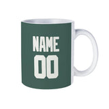 Custom Blue Green White Mug