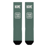 Custom Blue Green White Knee-High Sock