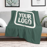 Custom Blue Green White Blanket