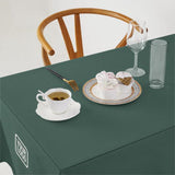 Custom Blue Green White Square Table Cloth