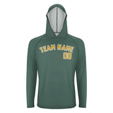 Custom Blue Green Yellow UV-Hoodie