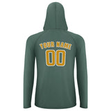 Custom Blue Green Yellow UV-Hoodie