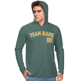 Custom Blue Green Yellow UV-Hoodie