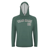 Custom Blue Green Dark Grey UV-Hoodie