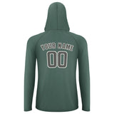 Custom Blue Green Dark Grey UV-Hoodie