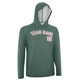 Custom Blue Green Light Pink UV-Hoodie