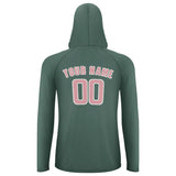 Custom Blue Green Light Pink UV-Hoodie