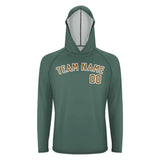 Custom Blue Green Khaki UV-Hoodie