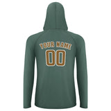 Custom Blue Green Khaki UV-Hoodie