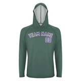 Custom Blue Green Light Purple UV-Hoodie