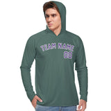 Custom Blue Green Light Purple UV-Hoodie