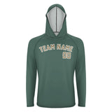 Custom Blue Green Light Khaki UV-Hoodie