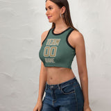 Custom Blue Green Light Khaki Sleeveless Tank Top