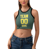 Custom Blue Green Light Yellow Sleeveless Tank Top