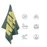 Custom Blue Green Light Yellow Beach Towel