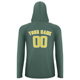 Custom Blue Green Light Yellow UV-Hoodie