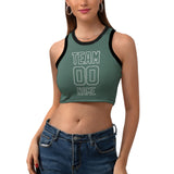 Custom Blue Green Blue Green Sleeveless Tank Top