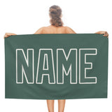 Custom Blue Green Blue Green Beach Towel