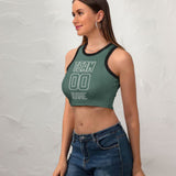 Custom Blue Green Blue Green Sleeveless Tank Top