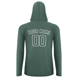 Custom Blue Green Blue Green UV-Hoodie