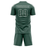 Custom Blue Green Blue Green Soccer Jersey