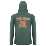 Custom Blue Green Orange UV-Hoodie
