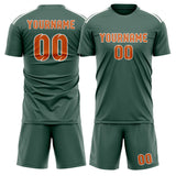 Custom Blue Green Orange Soccer Jersey