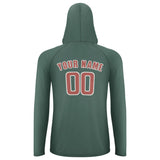 Custom Blue Green Copper Rose UV-Hoodie