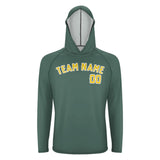 Custom Blue Green Gold UV-Hoodie