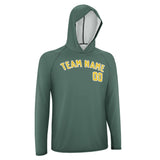Custom Blue Green Gold UV-Hoodie