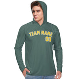 Custom Blue Green Gold UV-Hoodie