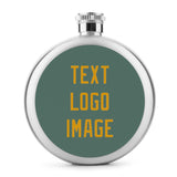 Custom Blue Green Yellow Hip Flask