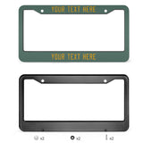 Custom Blue Green Yellow License Plate Frame