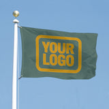 Custom Blue Green Yellow Flag