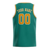 Custom Blue Green & Yellow Colors Design Sports Basketball Jersey