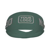 Custom Blue Green Gray Sports headband