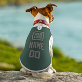 Custom Blue Green Gray Pet Vest