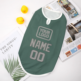 Custom Blue Green Gray Pet Vest