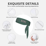 Custom Blue Green Gray Headband