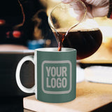 Custom Blue Green Gray Mug
