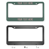 Custom Blue Green Light Pink License Plate Frame